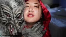 再生 大きな悪いオオカミと赤い乗馬タフ（アンディはりつけ、スキスクミッシー）