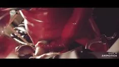 播放 Rubberizehold agnes - 红色橡胶底漆装备 - 纯钉与渴望的绿巨人假阳具，期末考试肘关节海洋深渊孔紧握拳交和射精