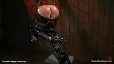 Play Knuckle down in leather concert dance bring ups hag-ridden