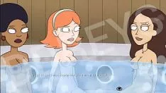 Redare Trey neasistate hot girls și morty într-o cadă cu hidromasaj | entorsă și morty departe de loc