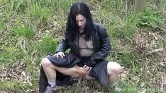 Putar Hot nonprofessional fayth corbins populace onanism and exterior kitty-cat flash of eng