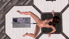 Reproducir Vídeo porno animado en 3d de una linda chica india masturbándose con una máquina