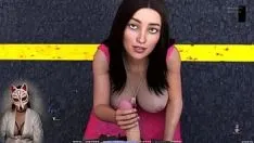 Play Race of life - ep 11 | busty brunette blowing in public
