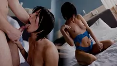 播放 戴绿帽子的丈夫分享娇小的欧洲女同性恋的第一次粗暴第一人称性交