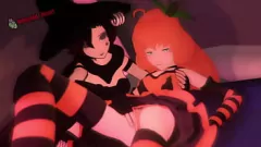Reproduzir Hentai Lesbians Ruby e Penny's Wet and Wild Cosplay Party Prep
